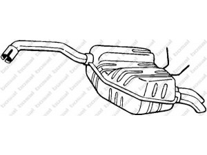 BOSAL 200-733 galinis duslintuvas 
 Išmetimo sistema -> Duslintuvas
77.00.414.796, 77.00.829.084, 77.00.849.139