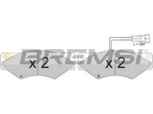 BREMSI BP7303 stabdžių trinkelių rinkinys, diskinis stabdys 
 Techninės priežiūros dalys -> Papildomas remontas
1906427, 1906427, 1906427