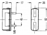 HELLA 2KA 997 011-011 Valstybinio numerio apšvietimas