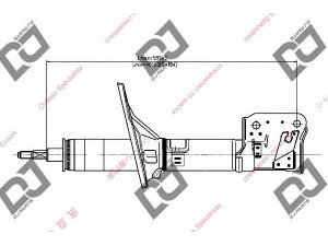 DJ PARTS DS1287GS amortizatorius 
 Pakaba -> Amortizatorius
5465026000, 5465026100, 5465026200