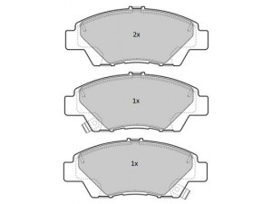 FREMAX FBP-1823 stabdžių trinkelių rinkinys, diskinis stabdys
45022-SZT-G00, 45022-TF0-G00, 45022-TF0-G01