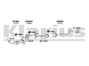 KLARIUS 361919U išmetimo sistema 
 Išmetimo sistema -> Išmetimo sistema, visa