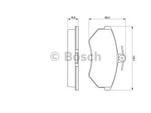 BOSCH 0 986 460 944 stabdžių trinkelių rinkinys, diskinis stabdys 
 Techninės priežiūros dalys -> Papildomas remontas
357 698 151 B, 8A0 698 151 C, A11 3501080