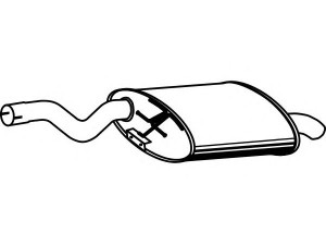 FENNO P1582 galinis duslintuvas 
 Išmetimo sistema -> Duslintuvas
18101440361