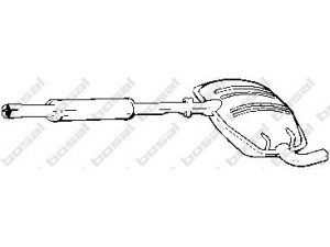 BOSAL 279-277 vidurinis duslintuvas 
 Išmetimo sistema -> Duslintuvas
1L0.253.409K, 1L0.253.409R