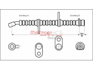 METZGER 4113605 stabdžių žarnelė 
 Stabdžių sistema -> Stabdžių žarnelės
46430-SH3-932, 46430-SH3-933, 46430-SH3-934