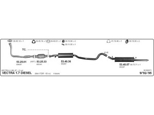 IMASAF 561000371 išmetimo sistema 
 Išmetimo sistema -> Išmetimo sistema, visa