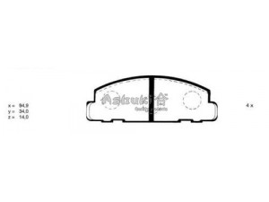 ASHUKI D091-01 stabdžių trinkelių rinkinys, diskinis stabdys 
 Techninės priežiūros dalys -> Papildomas remontas
04491-87201, 2124402/TEXTAR, 36169/ABS