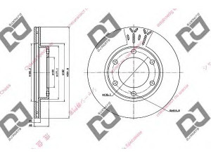 DJ PARTS BD1821 stabdžių diskas 
 Dviratė transporto priemonės -> Stabdžių sistema -> Stabdžių diskai / priedai
43512-60100, 4351260100