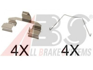 A.B.S. 1607Q priedų komplektas, diskinių stabdžių trinkelės 
 Stabdžių sistema -> Diskinis stabdys -> Stabdžių dalys/priedai
126160600