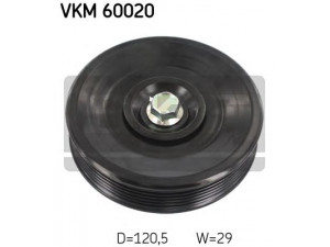 SKF VKM 60020 kreipiantysis skriemulys, V formos rumbuotas diržas 
 Diržinė pavara -> V formos rumbuotas diržas/komplektas -> Laisvasis/kreipiamasis skriemulys
96440424