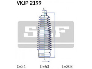 SKF VKJP 2199 gofruotoji membrana, vairavimas 
 Vairavimas -> Gofruotoji membrana/sandarinimai