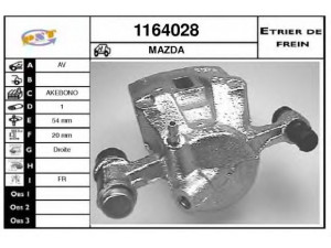 SNRA 1164028 stabdžių apkaba 
 Dviratė transporto priemonės -> Stabdžių sistema -> Stabdžių apkaba / priedai
H00133980A, H00133980B