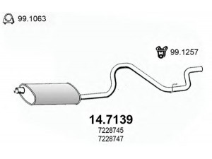 ASSO 14.7139 galinis duslintuvas 
 Išmetimo sistema -> Duslintuvas
1013128, 1013130, 1013132, 1019692