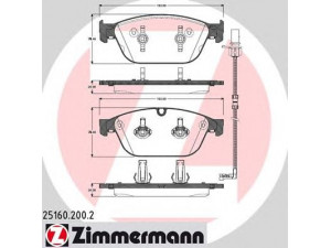 ZIMMERMANN 25160.200.2 stabdžių trinkelių rinkinys, diskinis stabdys 
 Techninės priežiūros dalys -> Papildomas remontas
4G0 698 151M, 4H0 698 151E, 4H0 698 151H