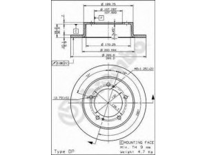 BREMBO 08.4994.10 stabdžių diskas 
 Stabdžių sistema -> Diskinis stabdys -> Stabdžių diskas
5521180000