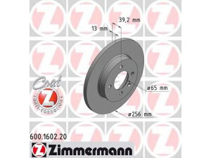 ZIMMERMANN 600.1602.20 stabdžių diskas 
 Dviratė transporto priemonės -> Stabdžių sistema -> Stabdžių diskai / priedai
357 615 301