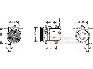 VAN WEZEL 1300K002 kompresorius, oro kondicionierius 
 Oro kondicionavimas -> Kompresorius/dalys
92600-2J201, 92600-2J201T, 92600-M205