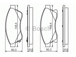 BOSCH 0 986 494 433 stabdžių trinkelių rinkinys, diskinis stabdys 
 Techninės priežiūros dalys -> Papildomas remontas
13301207, 13374966, 13412272, 542120