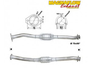 MAGNAFLOW 80967D katalizatoriaus keitiklis 
 Išmetimo sistema -> Katalizatoriaus keitiklis
1705CN, 1327438080, 1705CN