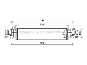 AVA QUALITY COOLING OLA4650 tarpinis suslėgto oro aušintuvas, kompresorius 
 Variklis -> Oro tiekimas -> Įkrovos agregatas (turbo/superįkrova) -> Tarpinis suslėgto oro aušintuvas
1302263, 95026333, 95026333
