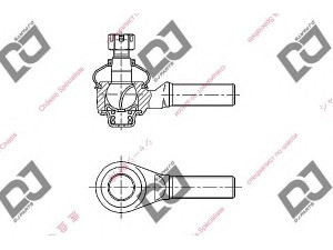 DJ PARTS DE1167 skersinės vairo trauklės galas 
 Vairavimas -> Vairo mechanizmo sujungimai
45046-87303, 45046-87601, 45046-87680
