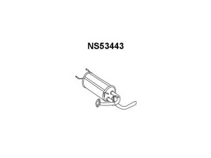 VENEPORTE NS53443 galinis duslintuvas 
 Išmetimo sistema -> Duslintuvas
203509C100