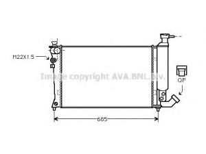 AVA QUALITY COOLING CN2057 radiatorius, variklio aušinimas 
 Aušinimo sistema -> Radiatorius/alyvos aušintuvas -> Radiatorius/dalys
92050670, 96050670