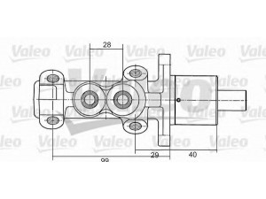 VALEO 350704 pagrindinis cilindras, stabdžiai 
 Stabdžių sistema -> Pagrindinis stabdžių cilindras
4601-94, 460194