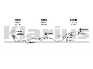 KLARIUS 360739E išmetimo sistema 
 Išmetimo sistema -> Išmetimo sistema, visa