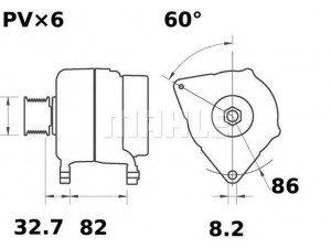 MAHLE ORIGINAL MG 306 kintamosios srovės generatorius 
 Elektros įranga -> Kint. sr. generatorius/dalys -> Kintamosios srovės generatorius
1 019 077, 5 026 142, 5 030 056