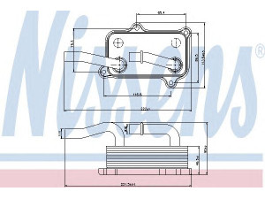 NISSENS 90599 alyvos aušintuvas, variklio alyva 
 Aušinimo sistema -> Radiatorius/alyvos aušintuvas -> Alyvos aušintuvas
112 180 03 11, 1121800401, 1121880301