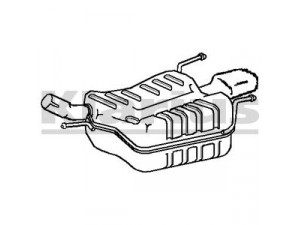 KLARIUS 220981 galinis duslintuvas 
 Išmetimo sistema -> Duslintuvas
5852193, 13122711, 13122711, 5852193