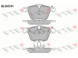 FTE BL2047A1 stabdžių trinkelių rinkinys, diskinis stabdys 
 Techninės priežiūros dalys -> Papildomas remontas
1405511, 1423389, 1431178, 31347967