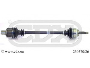 CDX 230570/26 kardaninis velenas 
 Ratų pavara -> Kardaninis velenas
7701352776, 7711134738, 8200231663