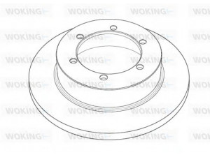 WOKING NSA1191.10 stabdžių diskas 
 Stabdžių sistema -> Diskinis stabdys -> Stabdžių diskas
43206-MB600, 5001874635