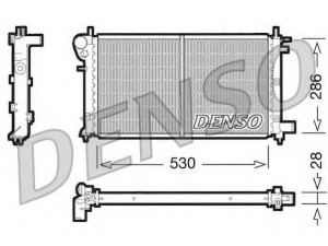 DENSO DRM21003 radiatorius, variklio aušinimas 
 Aušinimo sistema -> Radiatorius/alyvos aušintuvas -> Radiatorius/dalys
1301V1, 1301V3, 133005, 1301V1