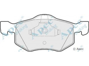 APEC braking PAD1254 stabdžių trinkelių rinkinys, diskinis stabdys 
 Techninės priežiūros dalys -> Papildomas remontas
4096346, 4099896, 4547849, 4588141