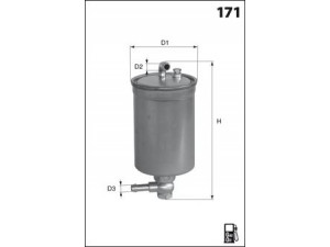 MECAFILTER ELG5338 kuro filtras 
 Techninės priežiūros dalys -> Papildomas remontas
8E0127401B, 8E0127401C