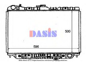 AKS DASIS 230000N radiatorius, variklio aušinimas 
 Aušinimo sistema -> Radiatorius/alyvos aušintuvas -> Radiatorius/dalys