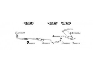 VENEPORTE 750084 išmetimo sistema 
 Išmetimo sistema -> Išmetimo sistema, visa