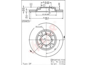 VILLAR 628.1356 stabdžių diskas 
 Stabdžių sistema -> Diskinis stabdys -> Stabdžių diskas
GA9733251B