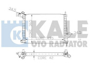 KALE OTO RADYATÖR 179800 radiatorius, variklio aušinimas 
 Aušinimo sistema -> Radiatorius/alyvos aušintuvas -> Radiatorius/dalys
13 00 178, 1300178, 52 47 9093