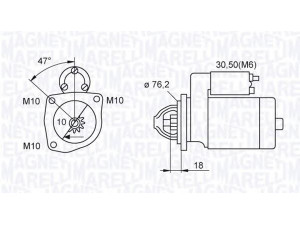 MAGNETI MARELLI 063521101040 starteris 
 Elektros įranga -> Starterio sistema -> Starteris
92AB11000HB
