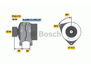 BOSCH 0 986 039 690 kintamosios srovės generatorius 
 Elektros įranga -> Kint. sr. generatorius/dalys -> Kintamosios srovės generatorius
046 903 015 D, 049 903 015 F, 046 903 015 D