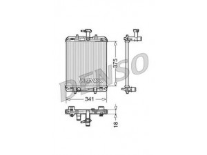 DENSO DRM21600 radiatorius, variklio aušinimas 
 Aušinimo sistema -> Radiatorius/alyvos aušintuvas -> Radiatorius/dalys
1330P5, 164000Q010, 1330P5, 164000Q010