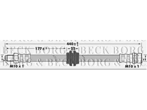 BORG & BECK BBH6977 stabdžių žarnelė 
 Stabdžių sistema -> Stabdžių žarnelės
1124059