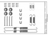priedų komplektas, stabdžių trinkelės