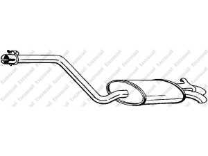 BOSAL 282-333 galinis duslintuvas 
 Išmetimo sistema -> Duslintuvas
201 490 09 01, 201 490 10 15, 201 490 20 15