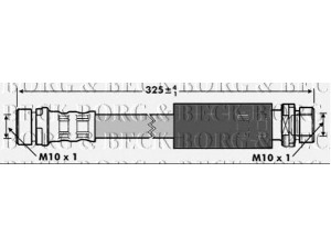 BORG & BECK BBH6967 stabdžių žarnelė 
 Stabdžių sistema -> Stabdžių žarnelės
1151027, 1217819, 1426701, 2S612282AD